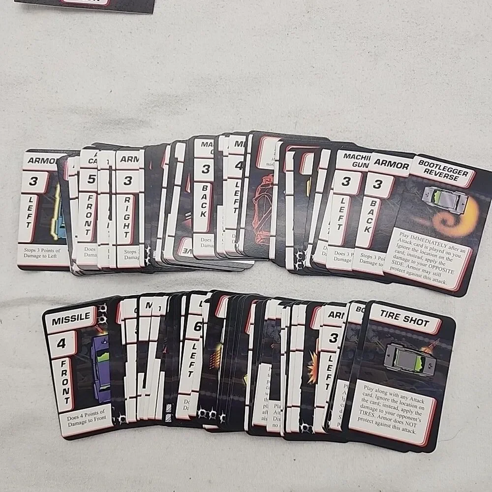 Game Car Wars Card Killer Battle Missles Guns Steve Jackson Games Used 2015